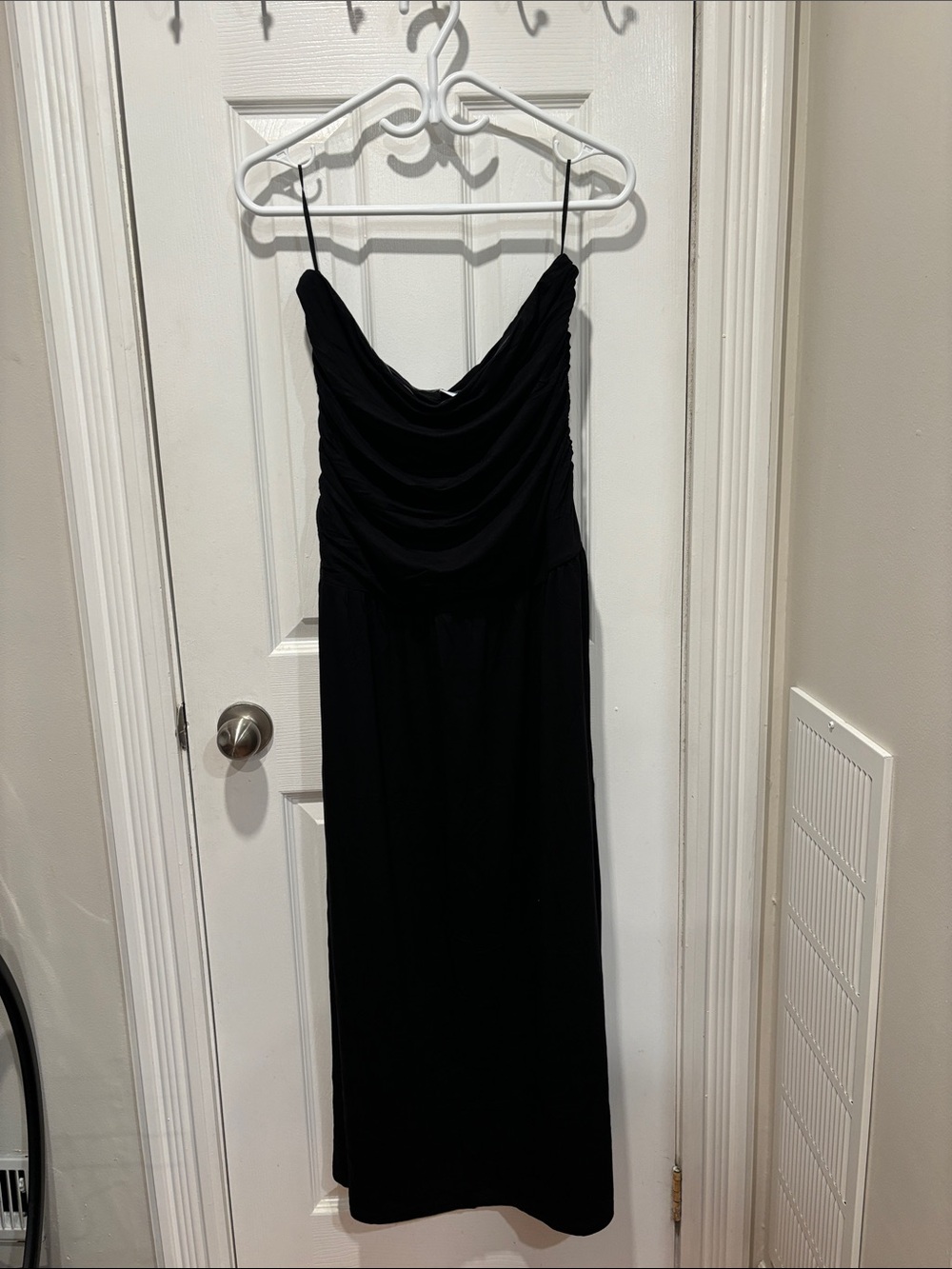 Old Navy Black Fit & Flare Drop-Waist Maxi Tube Dress